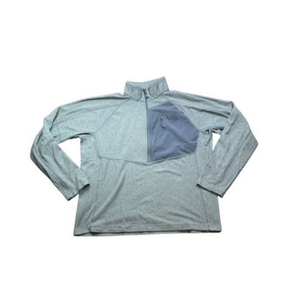 The North Face Mens Size Large FlashDry Fleece 1/4 Zip Pullover Chest Pocket
